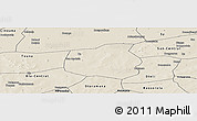 Shaded Relief Panoramic Map of Yangasso