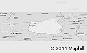 Silver Style Panoramic Map of Yangasso