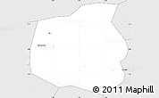 Silver Style Simple Map of Yangasso