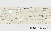 Shaded Relief Panoramic Map of Saye