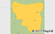 Savanna Style Simple Map of Saye