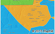 Political 3D Map of Nampala