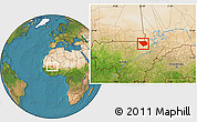 Satellite Location Map of Nampala
