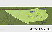Physical Panoramic Map of Nampala, darken