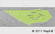 Physical Panoramic Map of Nampala, desaturated