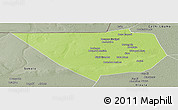 Physical Panoramic Map of Nampala, semi-desaturated
