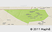 Physical Panoramic Map of Nampala, shaded relief outside