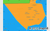 Political Simple Map of Nampala