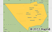 Savanna Style Simple Map of Nampala