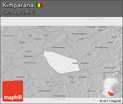 Gray 3D Map of Kimparana