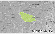 Physical 3D Map of Kimparana, desaturated
