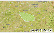 Physical 3D Map of Kimparana, satellite outside