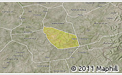 Satellite 3D Map of Kimparana, semi-desaturated