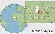 Savanna Style Location Map of Kimparana, highlighted parent region, highlighted grandparent region