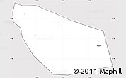 Silver Style Simple Map of Kimparana, cropped outside