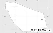 Silver Style Simple Map of Kimparana, single color outside