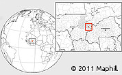 Blank Location Map of Sourountouna, highlighted grandparent region