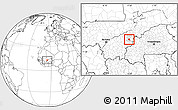 Blank Location Map of Sourountouna, highlighted parent region