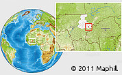 Physical Location Map of Sourountouna, highlighted grandparent region