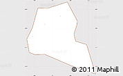 Classic Style Simple Map of Sourountouna, cropped outside