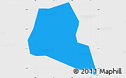 Political Simple Map of Sourountouna, single color outside