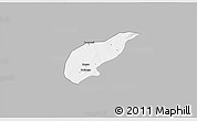 Gray 3D Map of Koula, single color outside