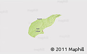 Physical 3D Map of Koula, cropped outside