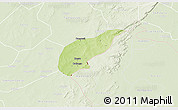 Physical 3D Map of Koula, lighten