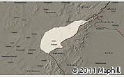 Shaded Relief 3D Map of Koula, darken