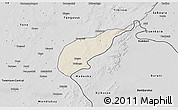 Shaded Relief 3D Map of Koula, desaturated