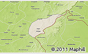 Shaded Relief 3D Map of Koula, physical outside