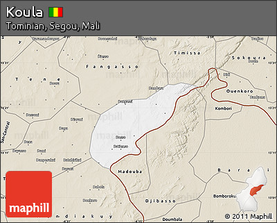 Classic Style Map of Koula