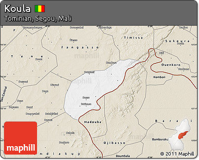 Classic Style Map of Koula