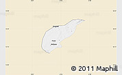 Classic Style Map of Koula, single color outside