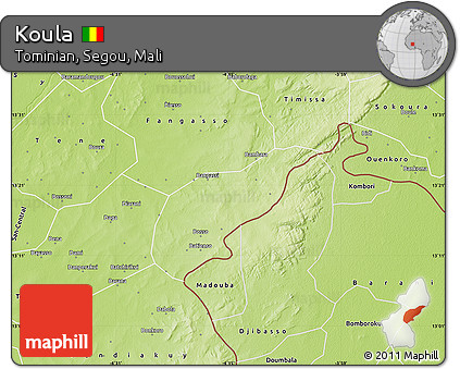 Physical Map of Koula