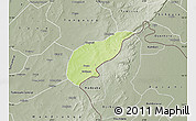 Physical Map of Koula, semi-desaturated
