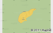 Savanna Style Map of Koula, single color outside