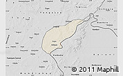 Shaded Relief Map of Koula, desaturated