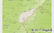 Shaded Relief Map of Koula, physical outside