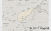Shaded Relief Map of Koula, semi-desaturated