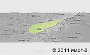 Physical Panoramic Map of Koula, desaturated