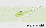 Physical Panoramic Map of Koula, lighten