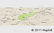 Physical Panoramic Map of Koula, shaded relief outside