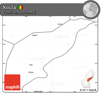Blank Simple Map of Koula