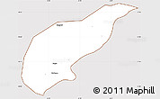 Classic Style Simple Map of Koula, cropped outside