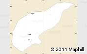Classic Style Simple Map of Koula, single color outside
