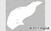 Gray Simple Map of Koula