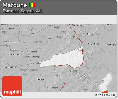 Gray 3D Map of Mafoune