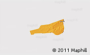 Political 3D Map of Mafoune, cropped outside
