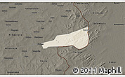 Shaded Relief 3D Map of Mafoune, darken